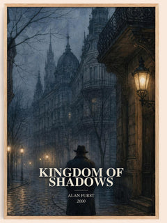 Kingdom of Shadows watercolour book poster by Alan Furst – framed literary art print