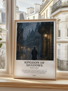 Kingdom of Shadows bookish poster colour and style options – Alan Furst book art