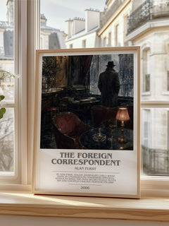 The Foreign Correspondent bookish poster colour and style options – Alan Furst book art