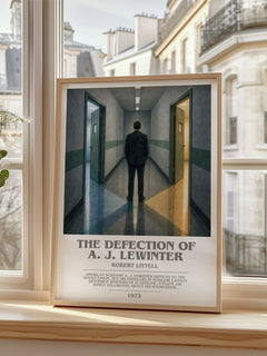 The Defection of A. J. Lewinter bookish poster colour and style options – Robert Littell book art