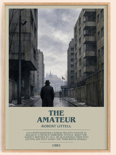 The Amateur bookish book poster by Robert Littell – framed literary art print