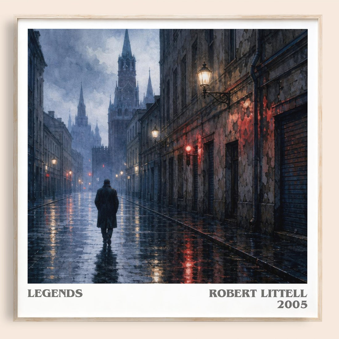 Legends literary book poster by Robert Littell – framed literary art print