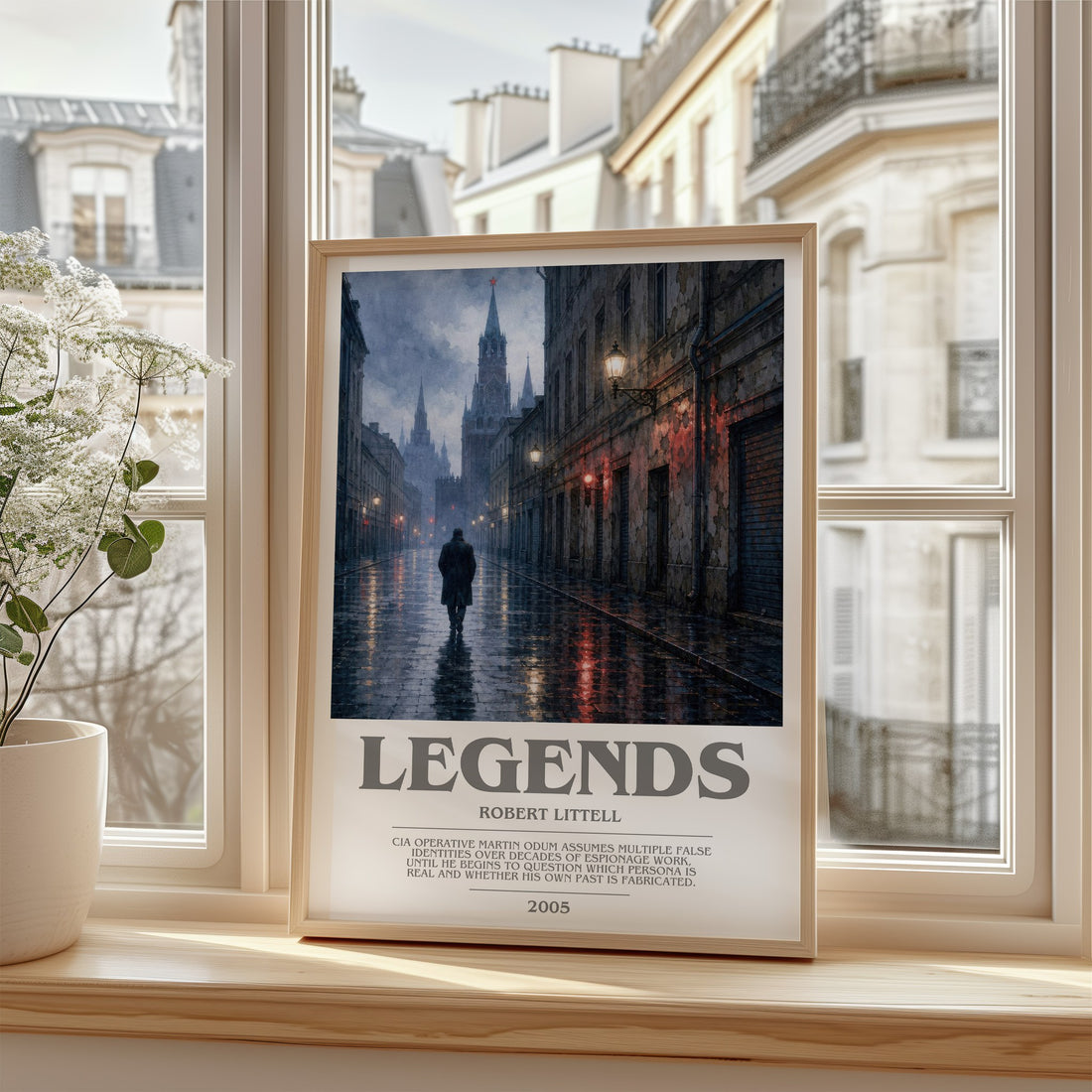 Legends bookish poster colour and style options – Robert Littell book art