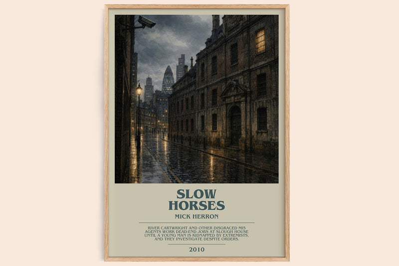 Slow Horses Bookish Wall Art by Mick Herron (Modern style)