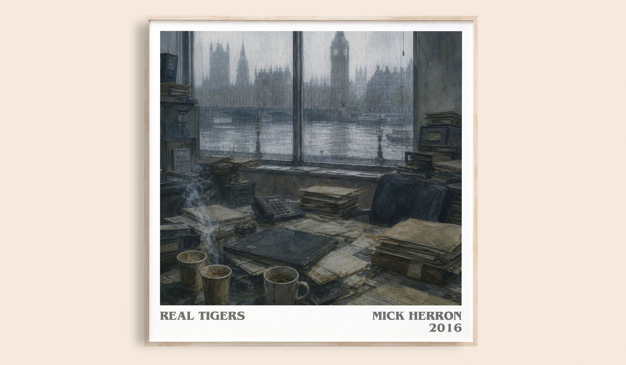 Real Tigers Literary Art Print by Mick Herron