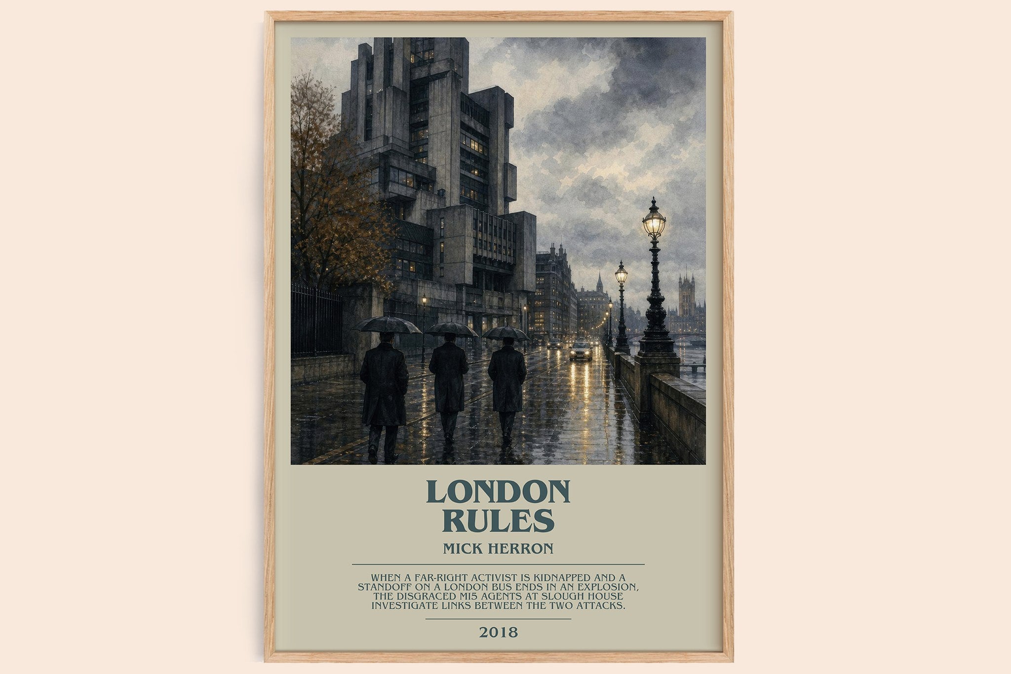 London Rules Bookish Wall Art by Mick Herron