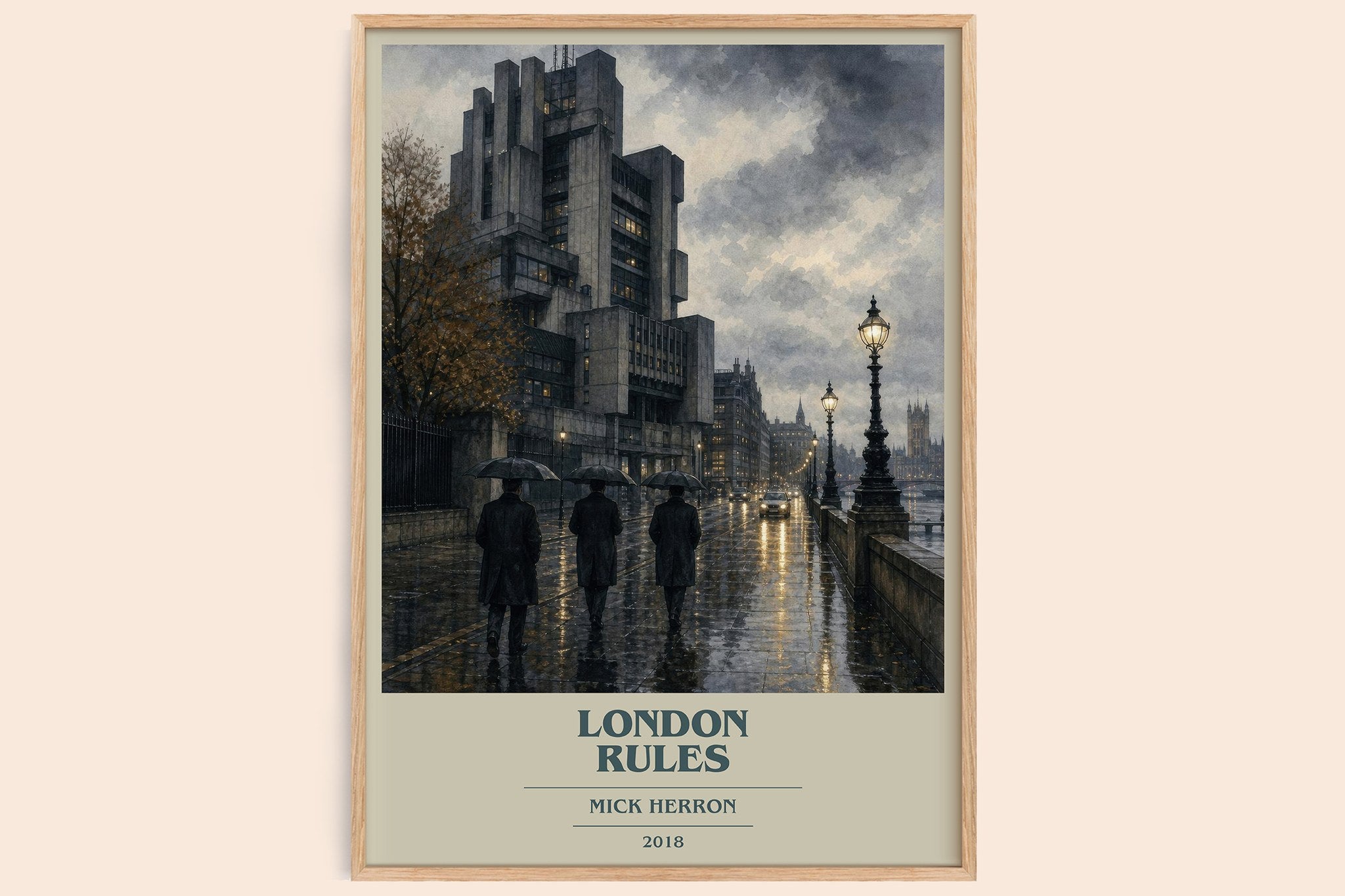 London Rules Book Cover Poster by Mick Herron