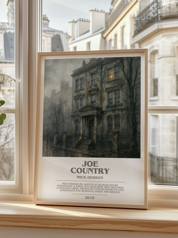 Joe Country bookish poster colour and style options – Mick Herron book art