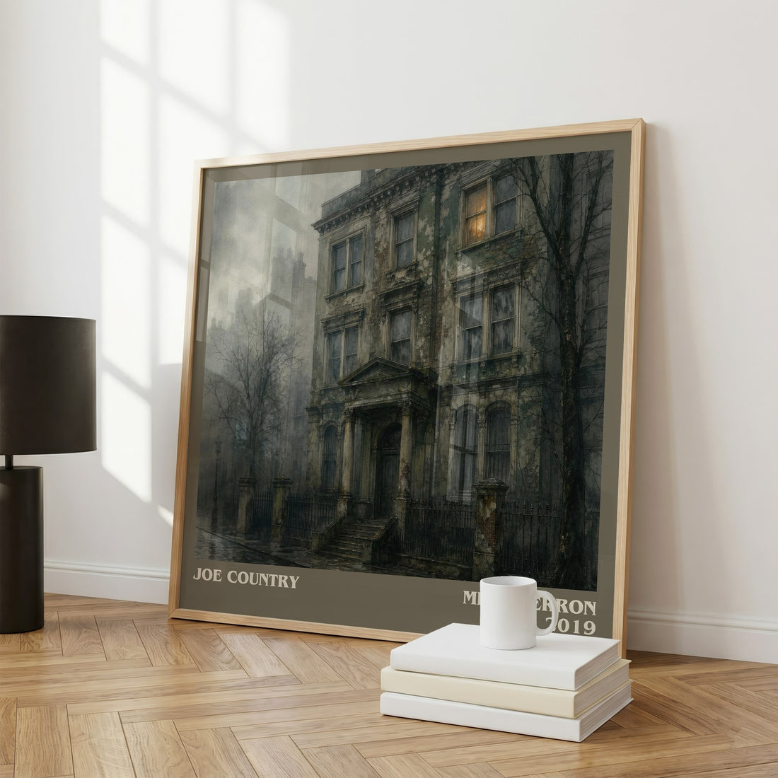 Joe Country literary print framed by window – literary home decor