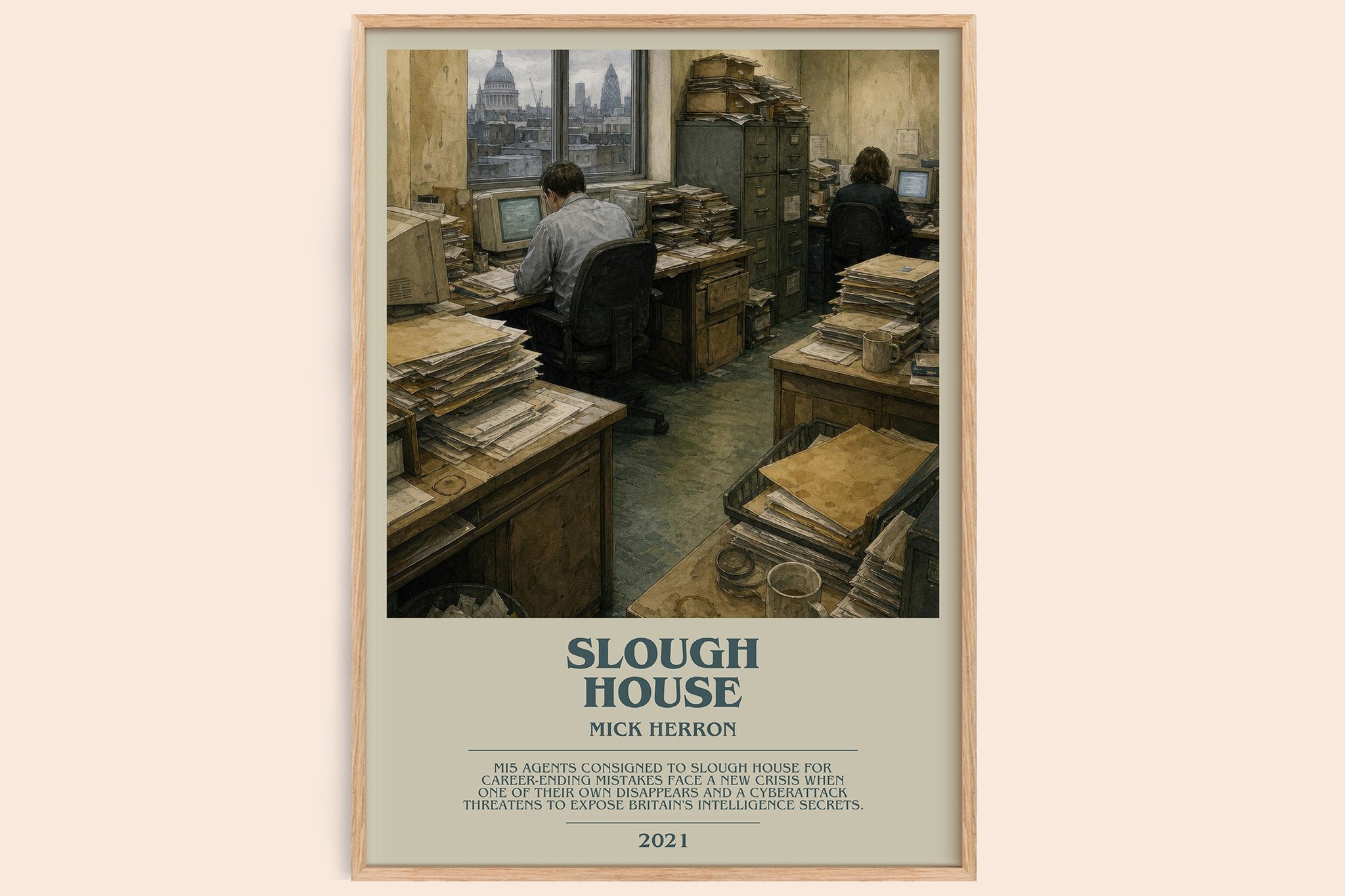 Slough House Bookish Wall Art by Mick Herron