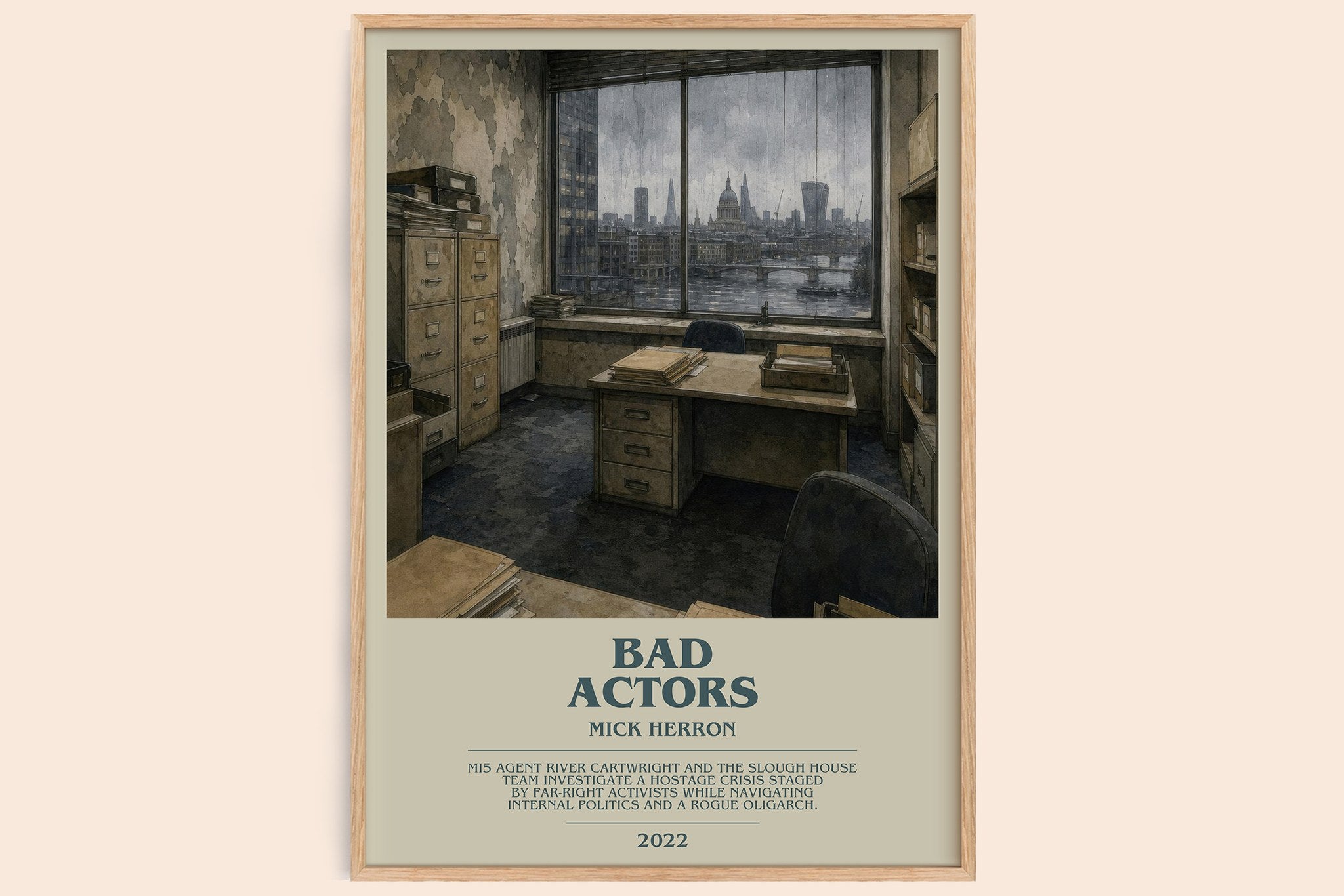 Bad Actors Bookish Wall Art by Mick Herron
