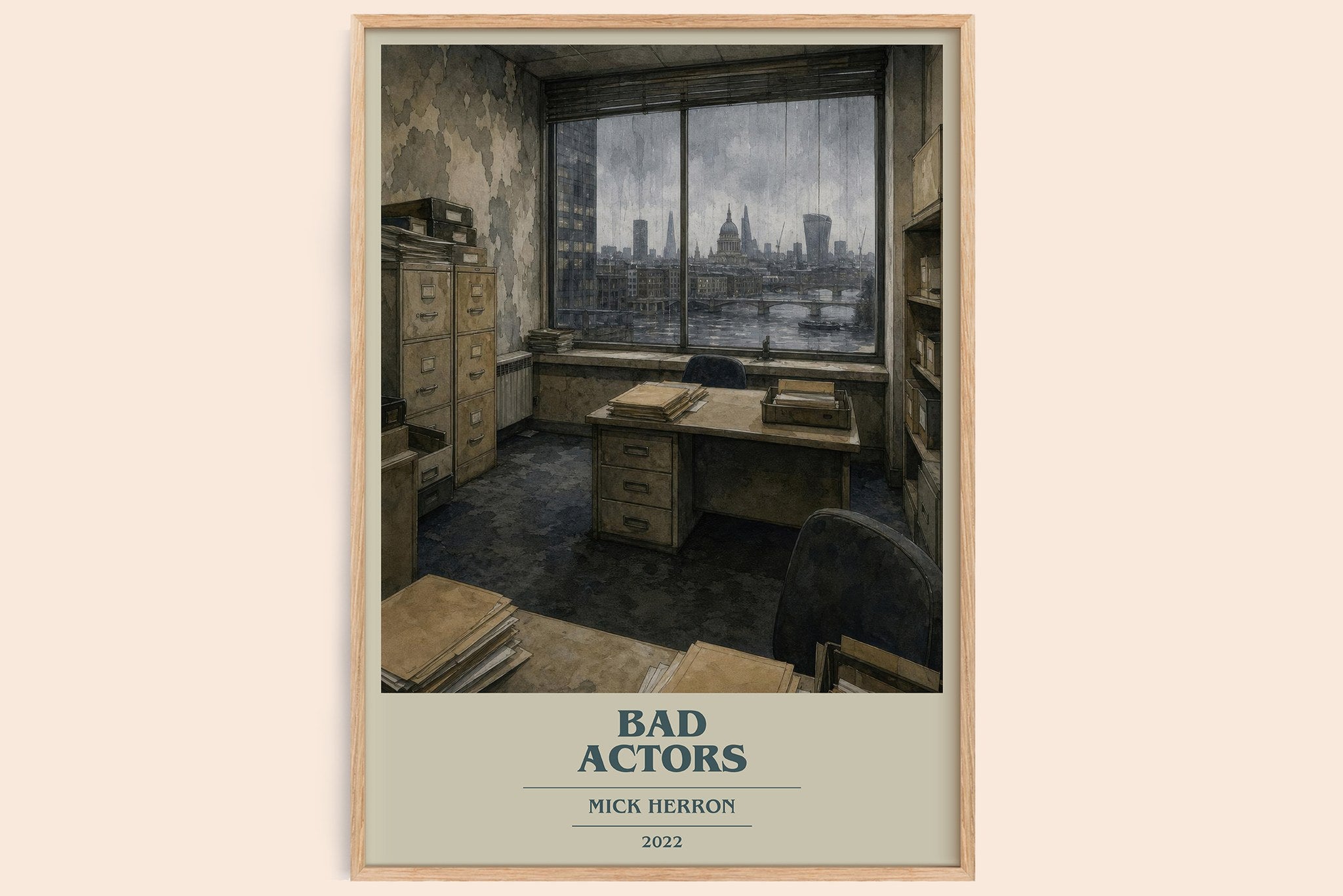 Bad Actors Book Cover Poster by Mick Herron