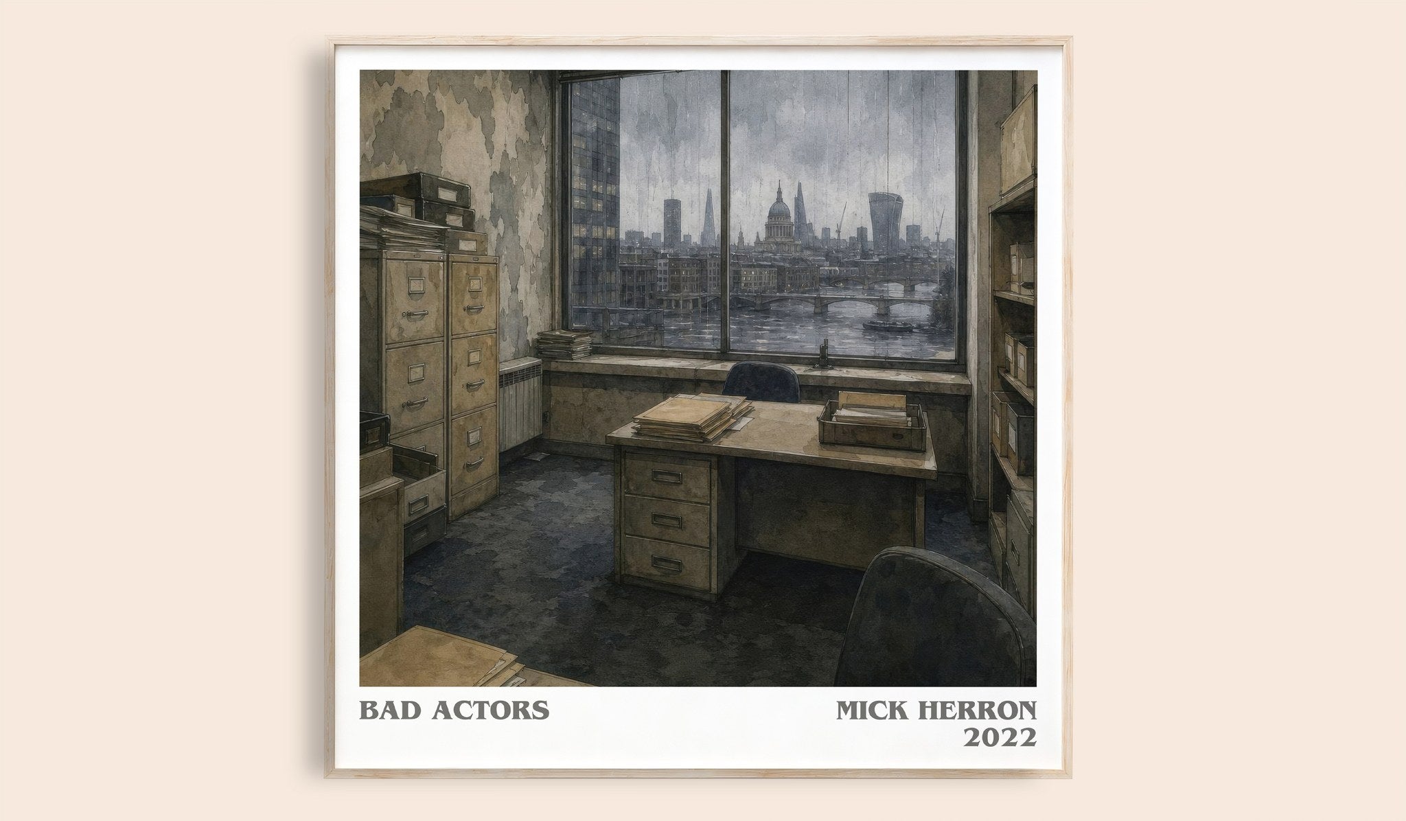Bad Actors Literary Art Print by Mick Herron