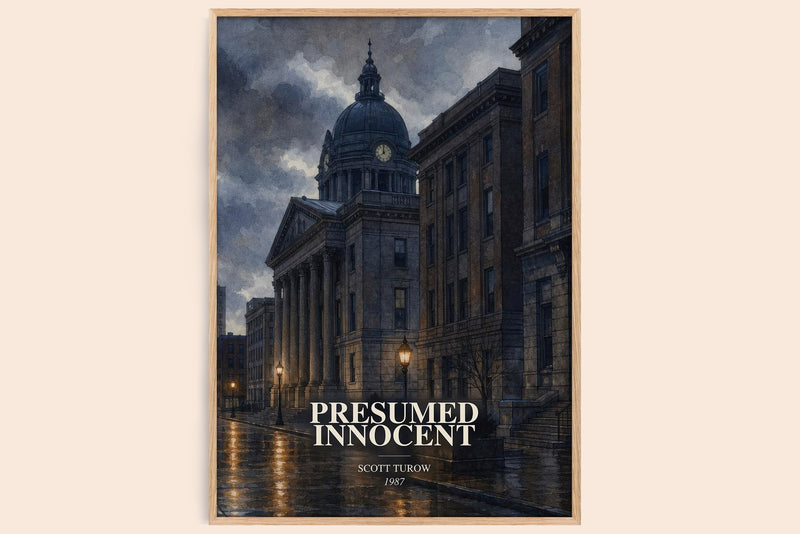 Presumed Innocent Book Watercolour Illustration by Scott Turow (Edge style)