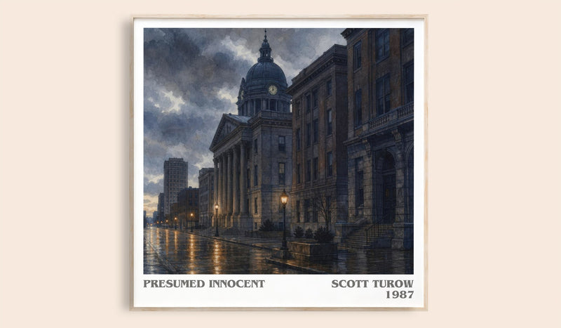 Presumed Innocent Literary Art Print by Scott Turow (Square style)