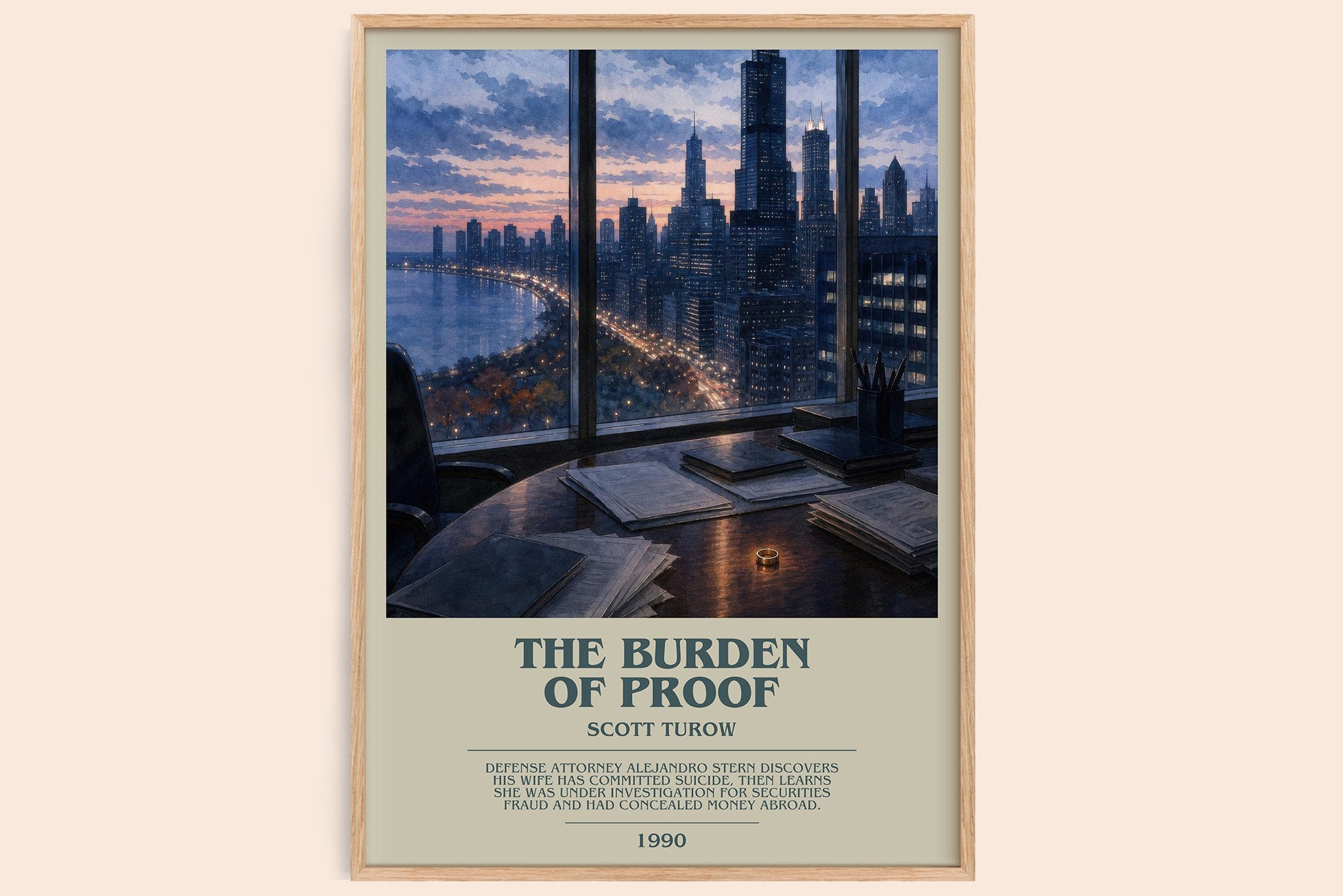 The Burden of Proof Bookish Wall Art by Scott Turow