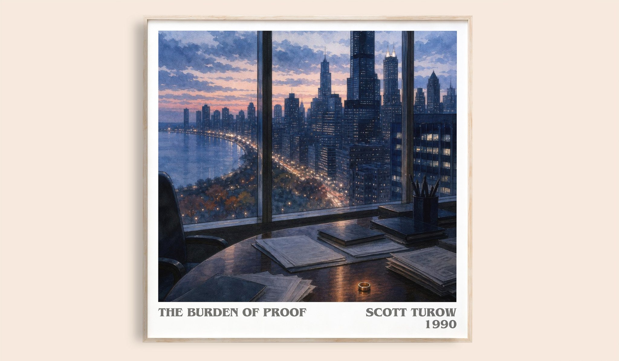The Burden of Proof Literary Art Print by Scott Turow
