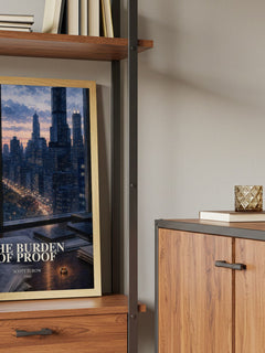 The Burden of Proof book watercolour illustration paper finish options – matte satin gloss