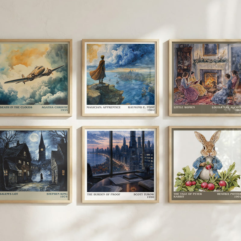The Burden of Proof literary art print colour and style options – Scott Turow book art