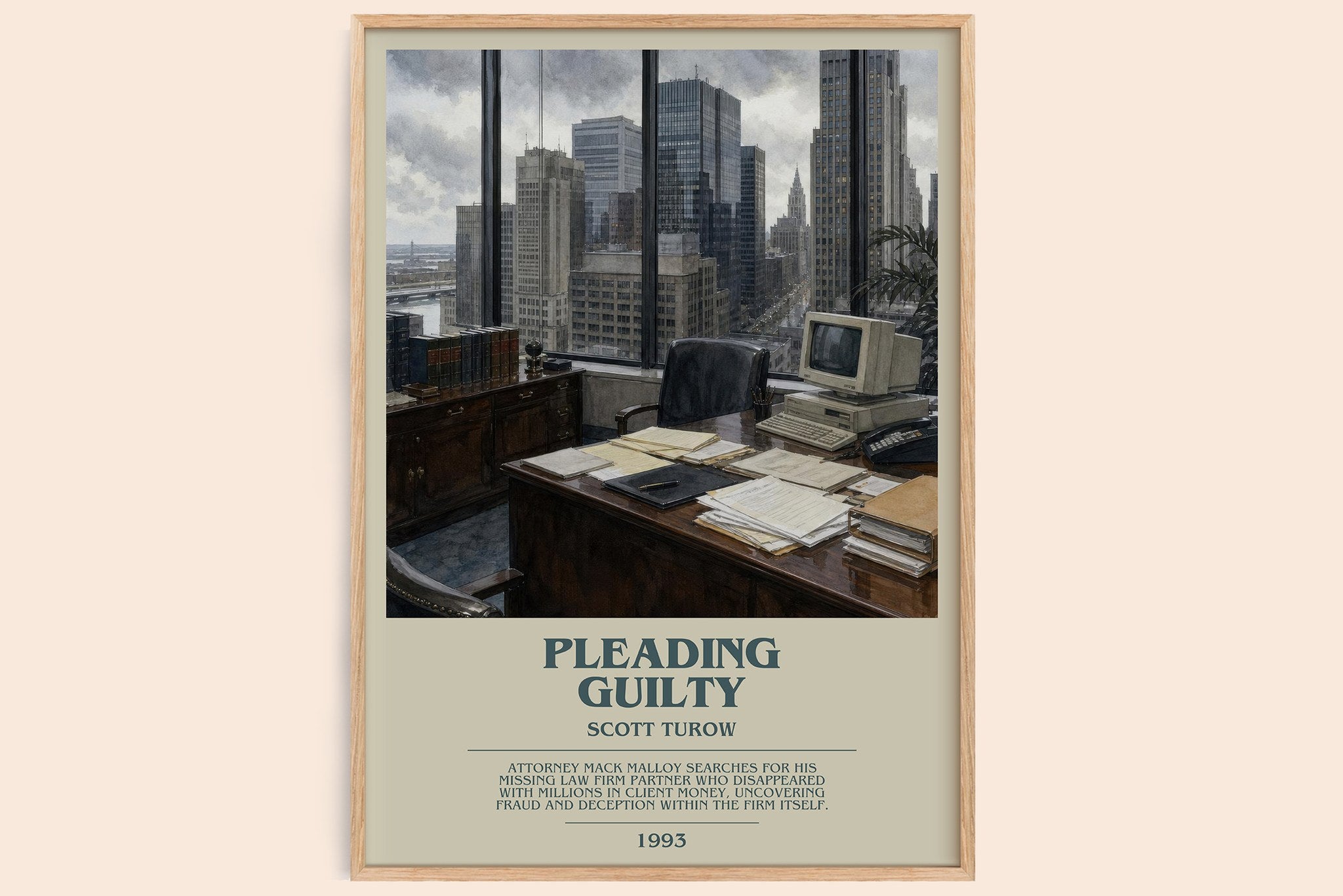 Pleading Guilty Bookish Wall Art by Scott Turow