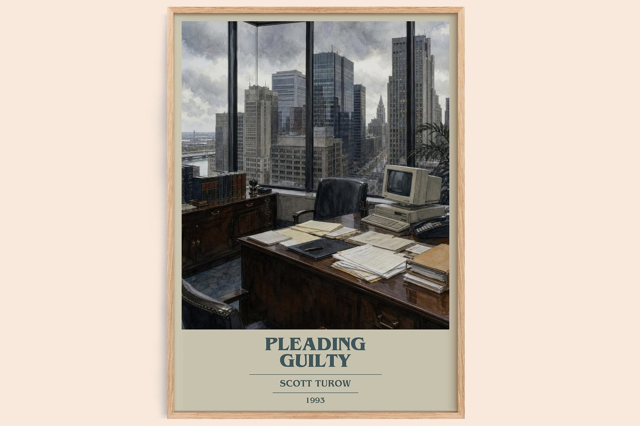 Pleading Guilty Book Cover Poster by Scott Turow