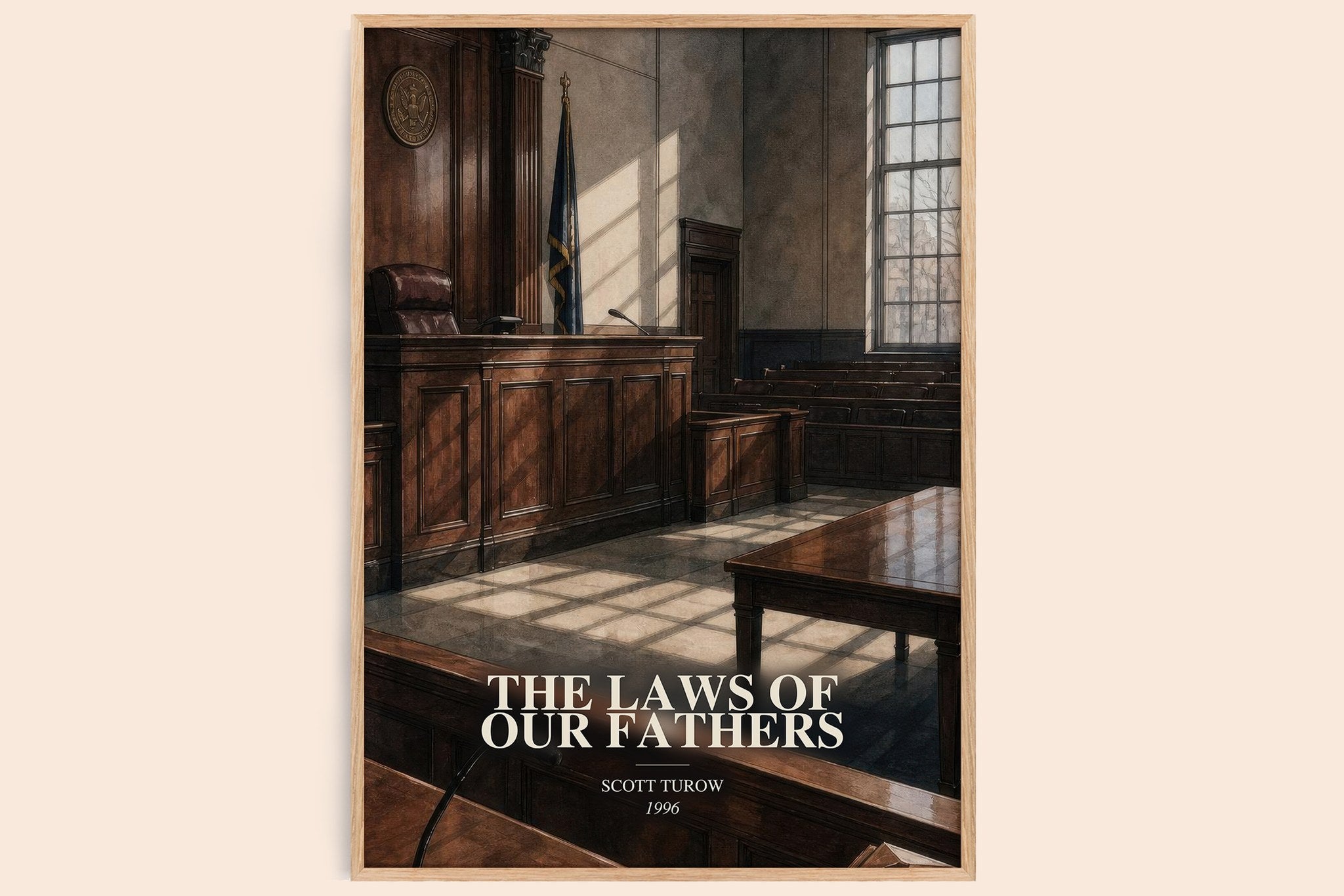 The Laws of Our Fathers Book Watercolour Illustration by Scott Turow