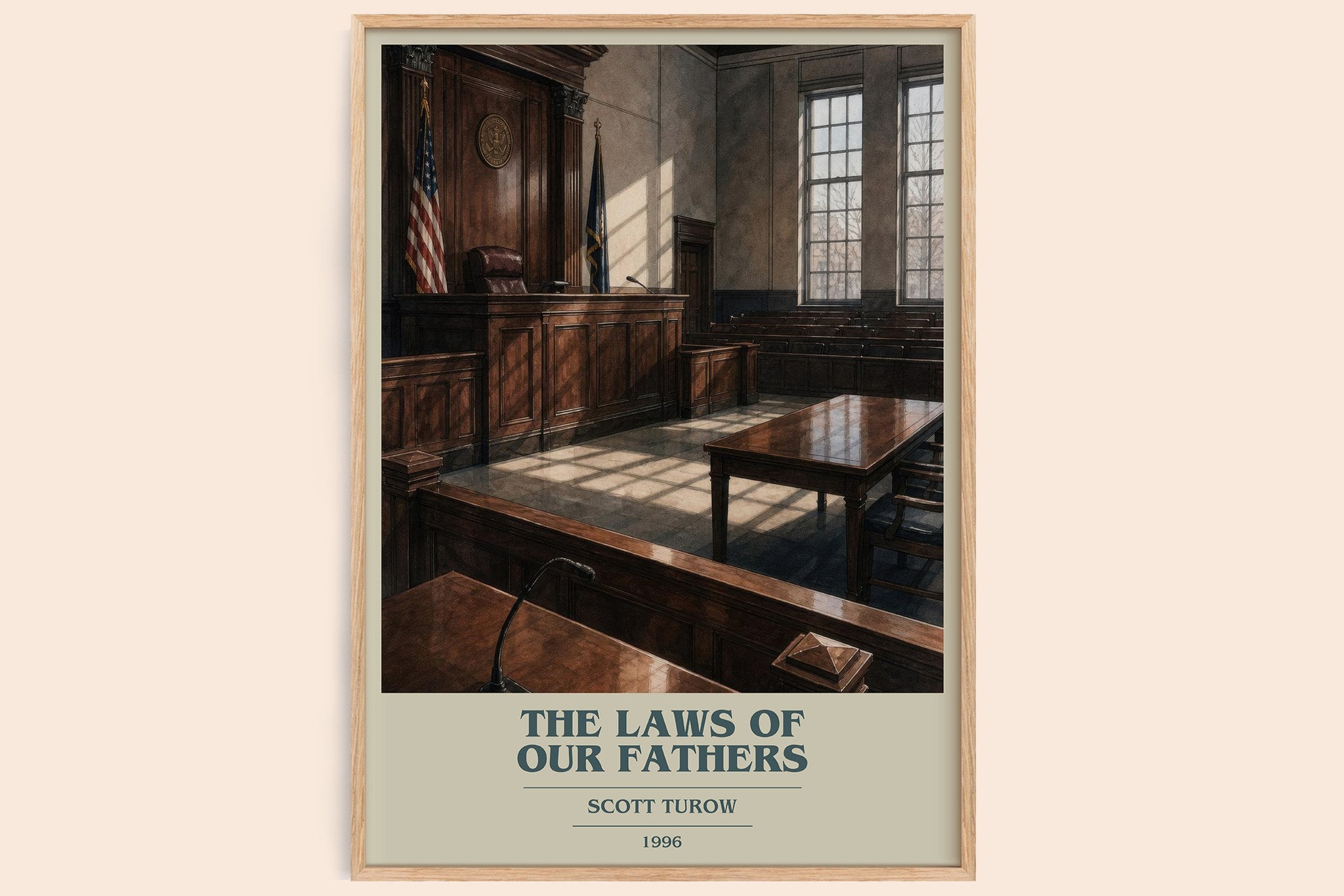 The Laws of Our Fathers Book Cover Poster by Scott Turow