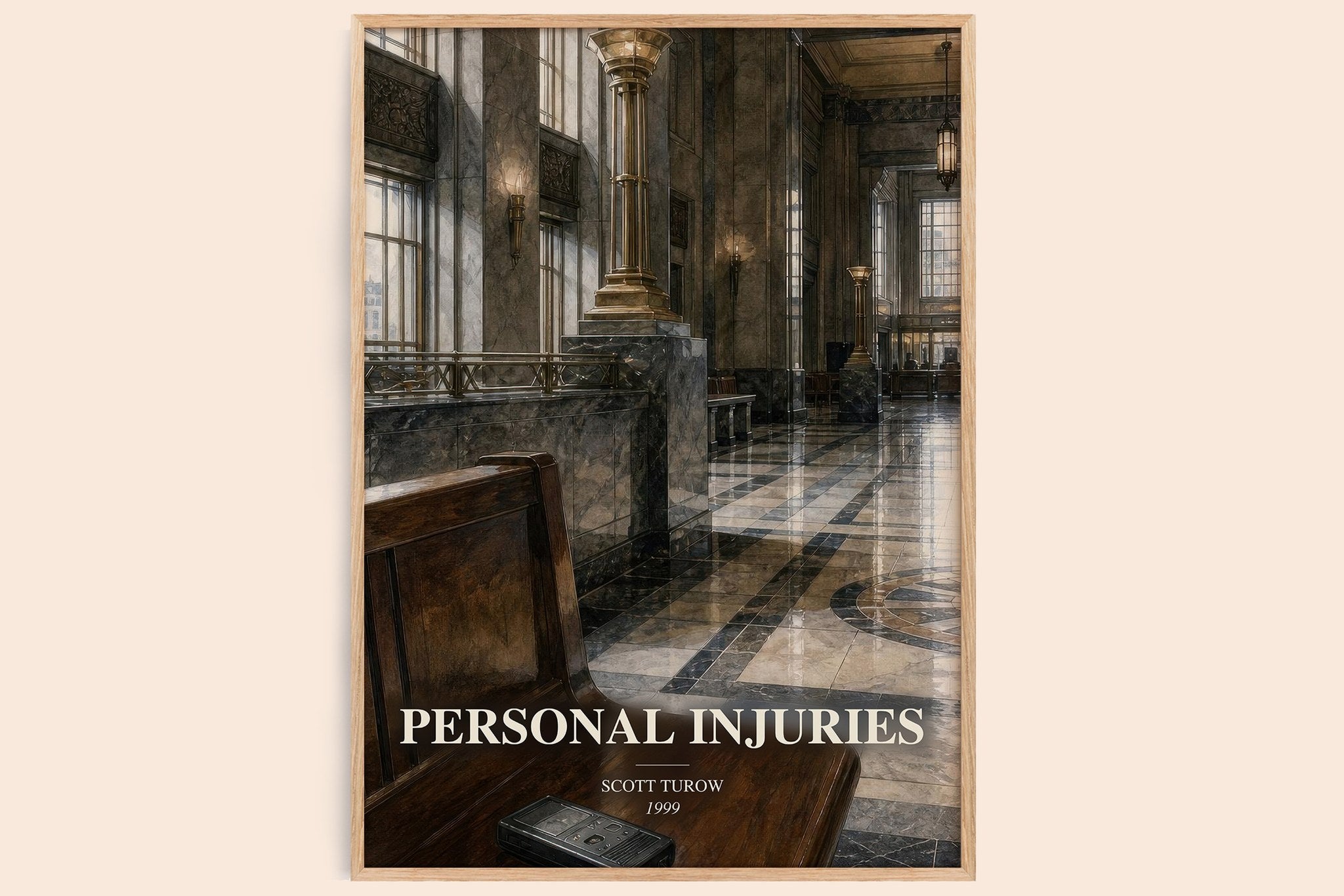 Personal Injuries Book Watercolour Illustration by Scott Turow