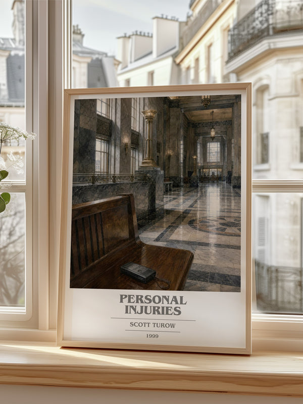 Personal Injuries book cover poster colour and style options – Scott Turow book art