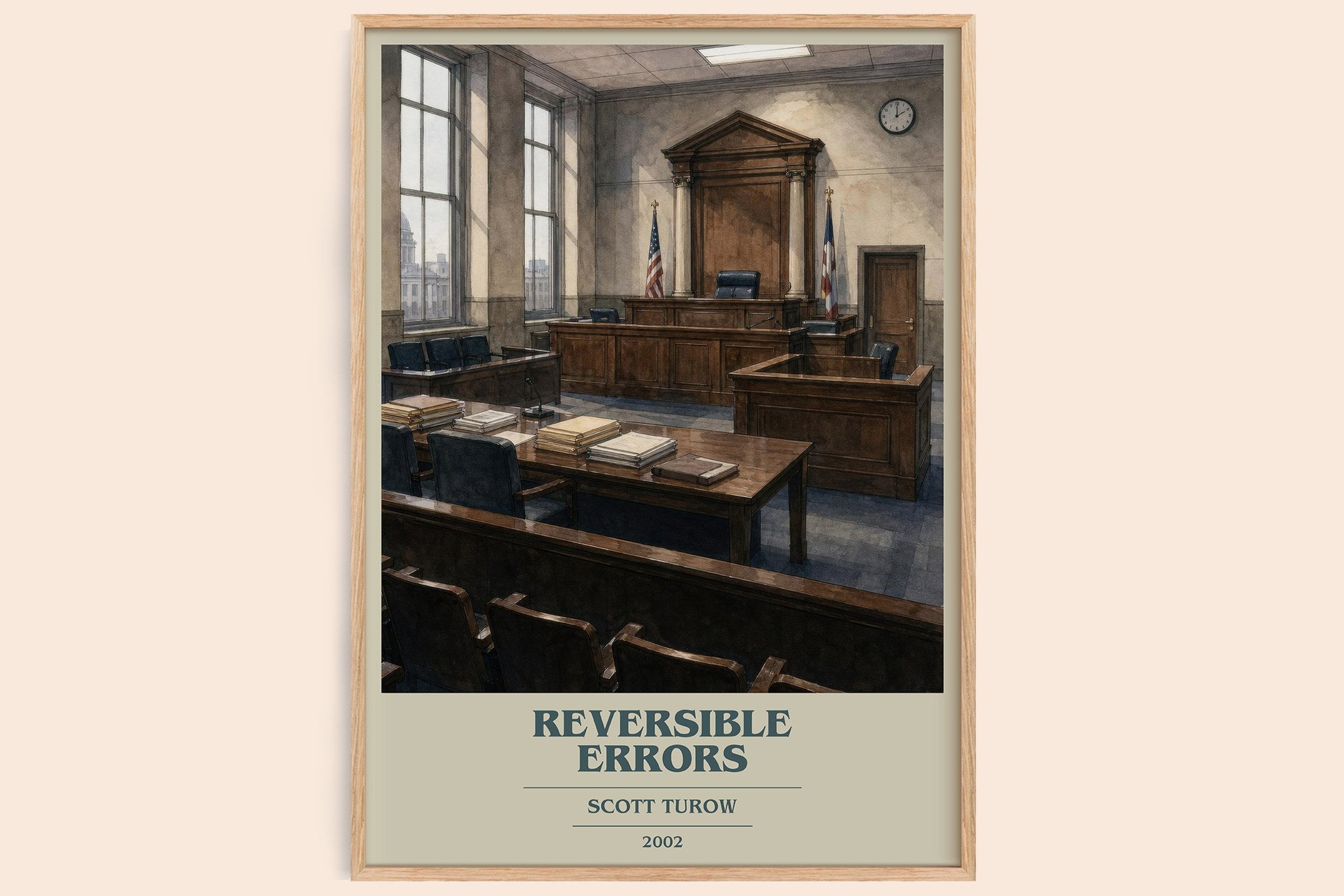 Reversible Errors Book Cover Poster by Scott Turow
