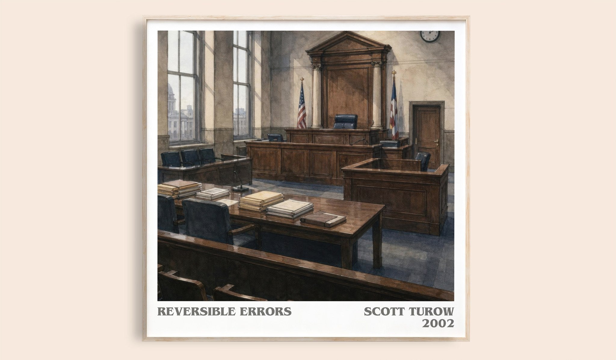 Reversible Errors Literary Art Print by Scott Turow
