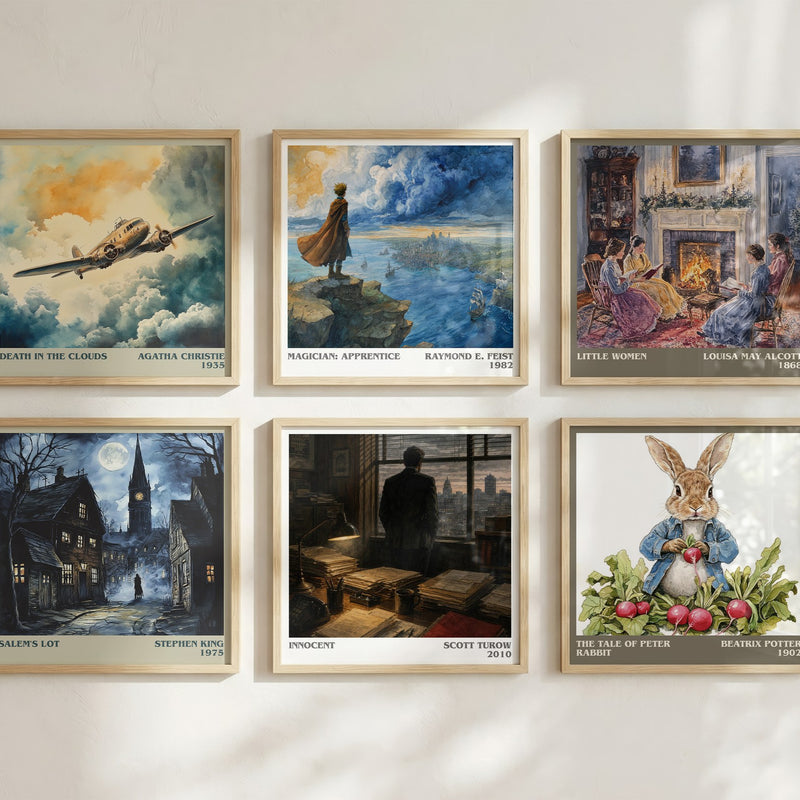 Innocent literary art print colour and style options – Scott Turow book art