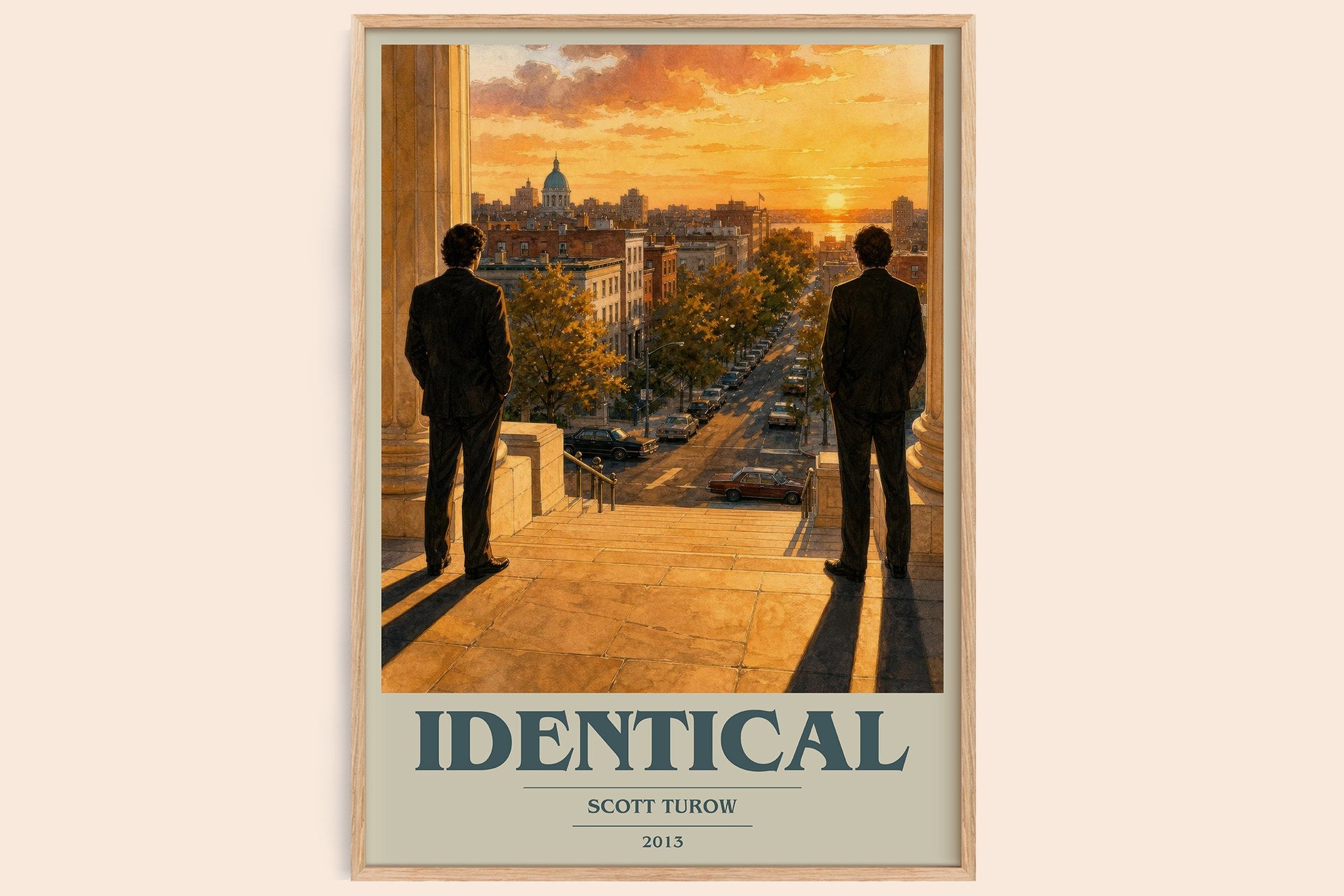 Identical Book Cover Poster by Scott Turow