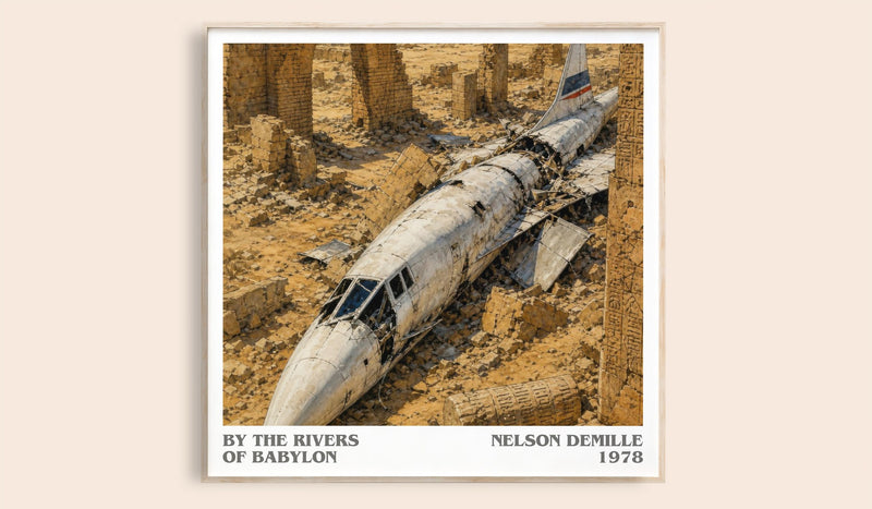 By the Rivers of Babylon Literary Art Print by Nelson DeMille (Square style)