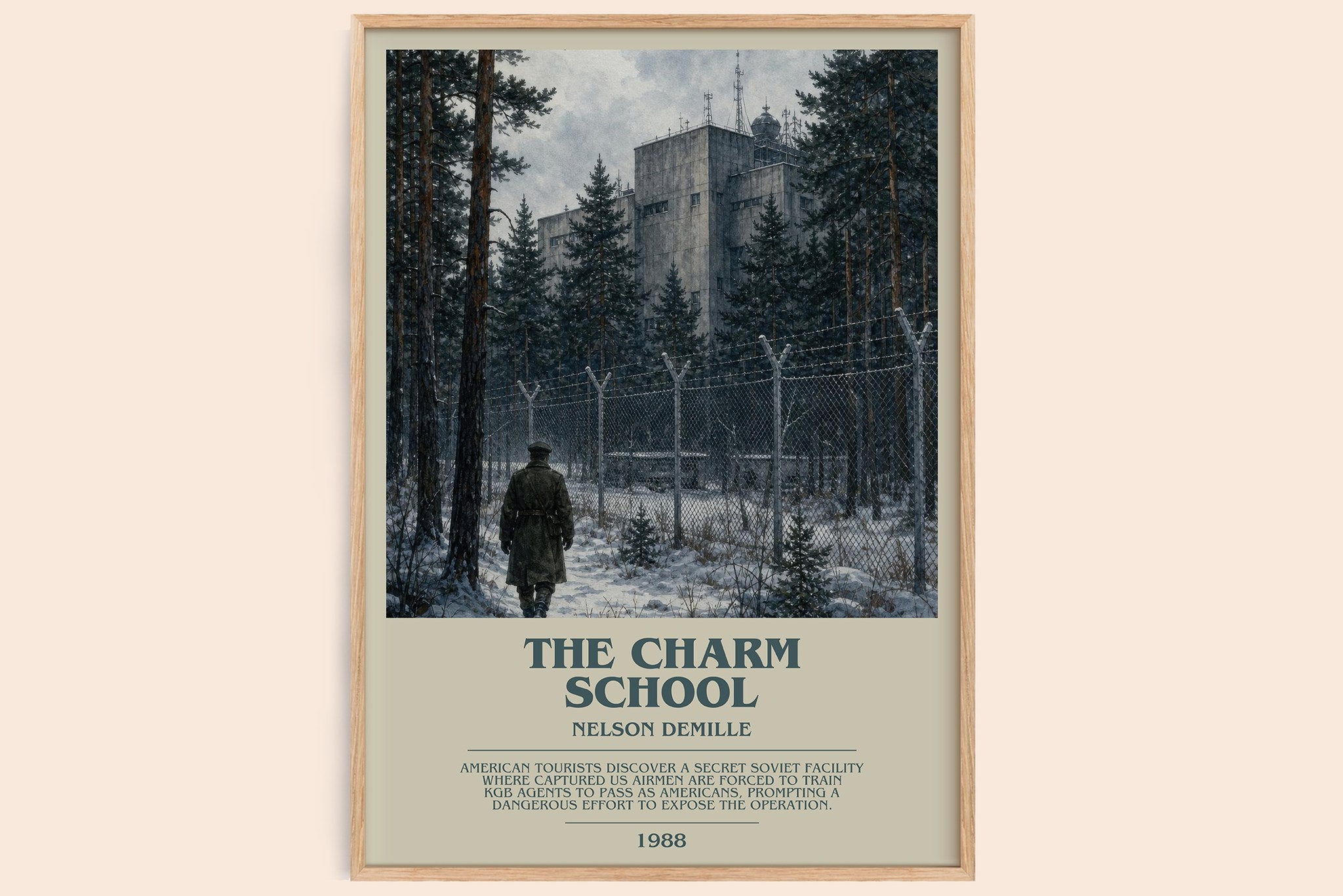 The Charm School Bookish Wall Art by Nelson DeMille