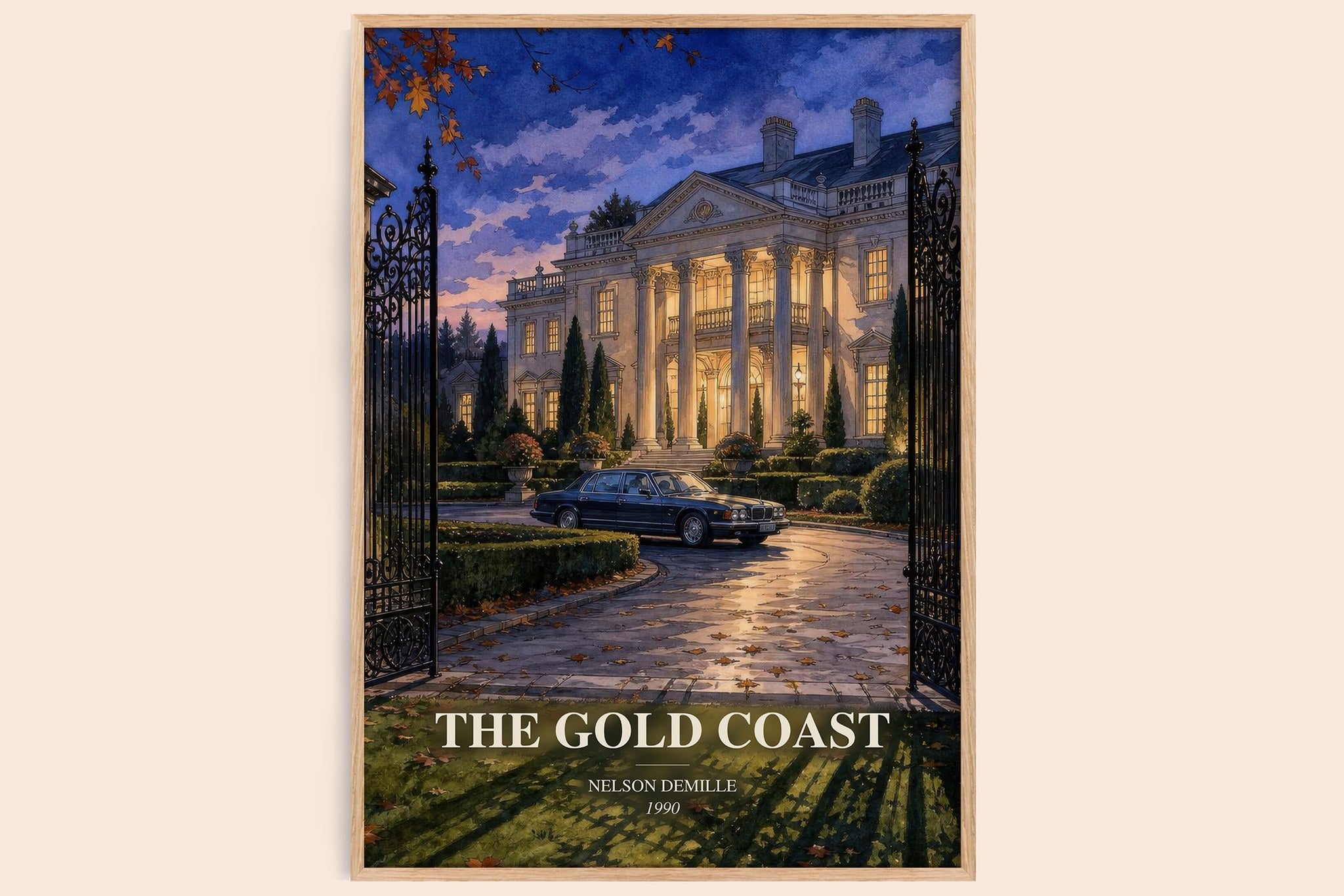 The Gold Coast Book Watercolour Illustration by Nelson DeMille