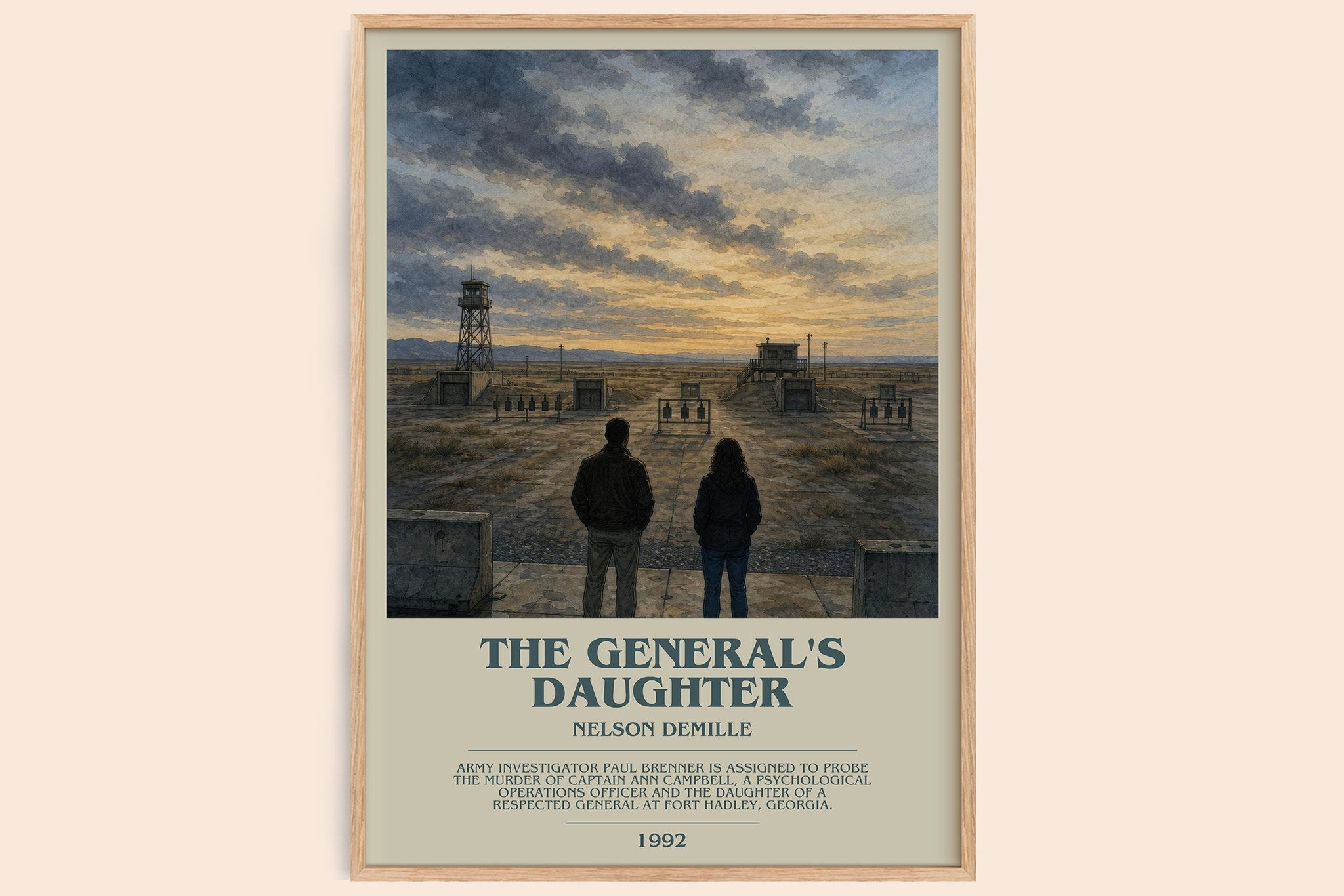 The General's Daughter Bookish Wall Art by Nelson DeMille