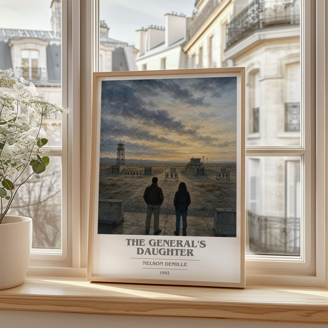 The General's Daughter book cover poster colour and style options – Nelson DeMille book art (mockup)