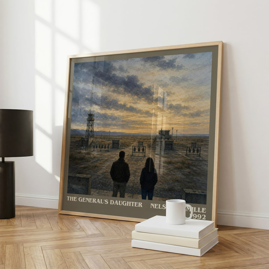 The General's Daughter literary print framed by window – literary home decor