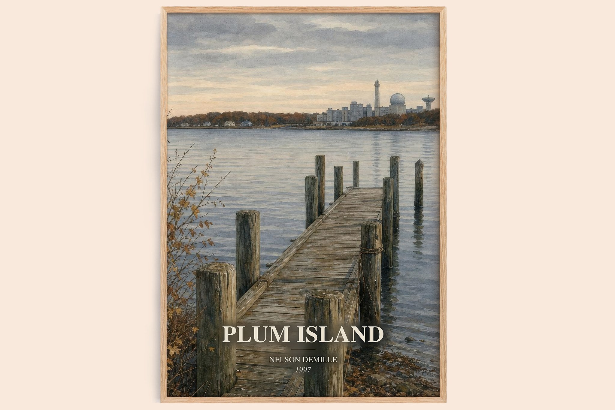 Plum Island Book Watercolour Illustration by Nelson DeMille