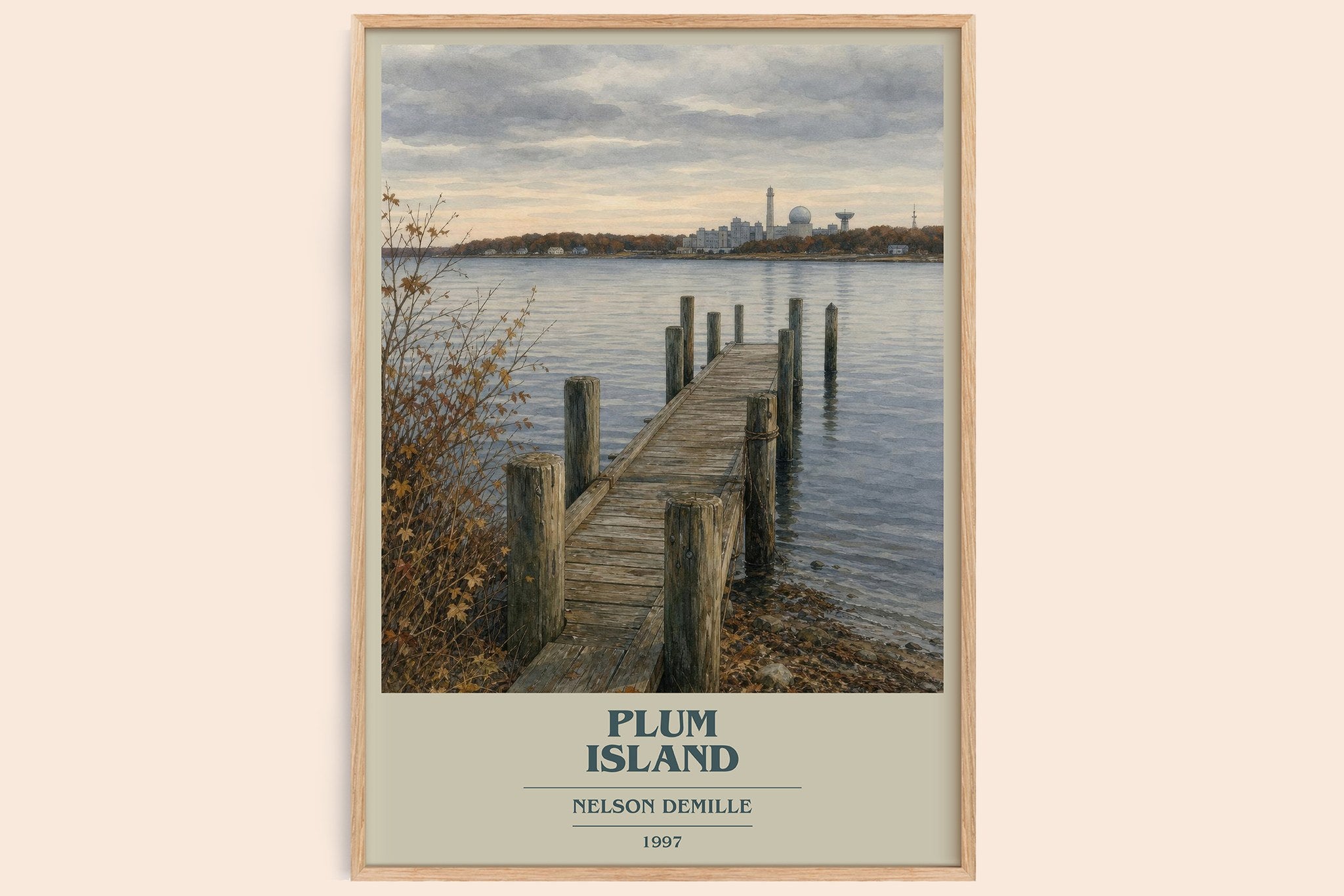 Plum Island Book Cover Poster by Nelson DeMille