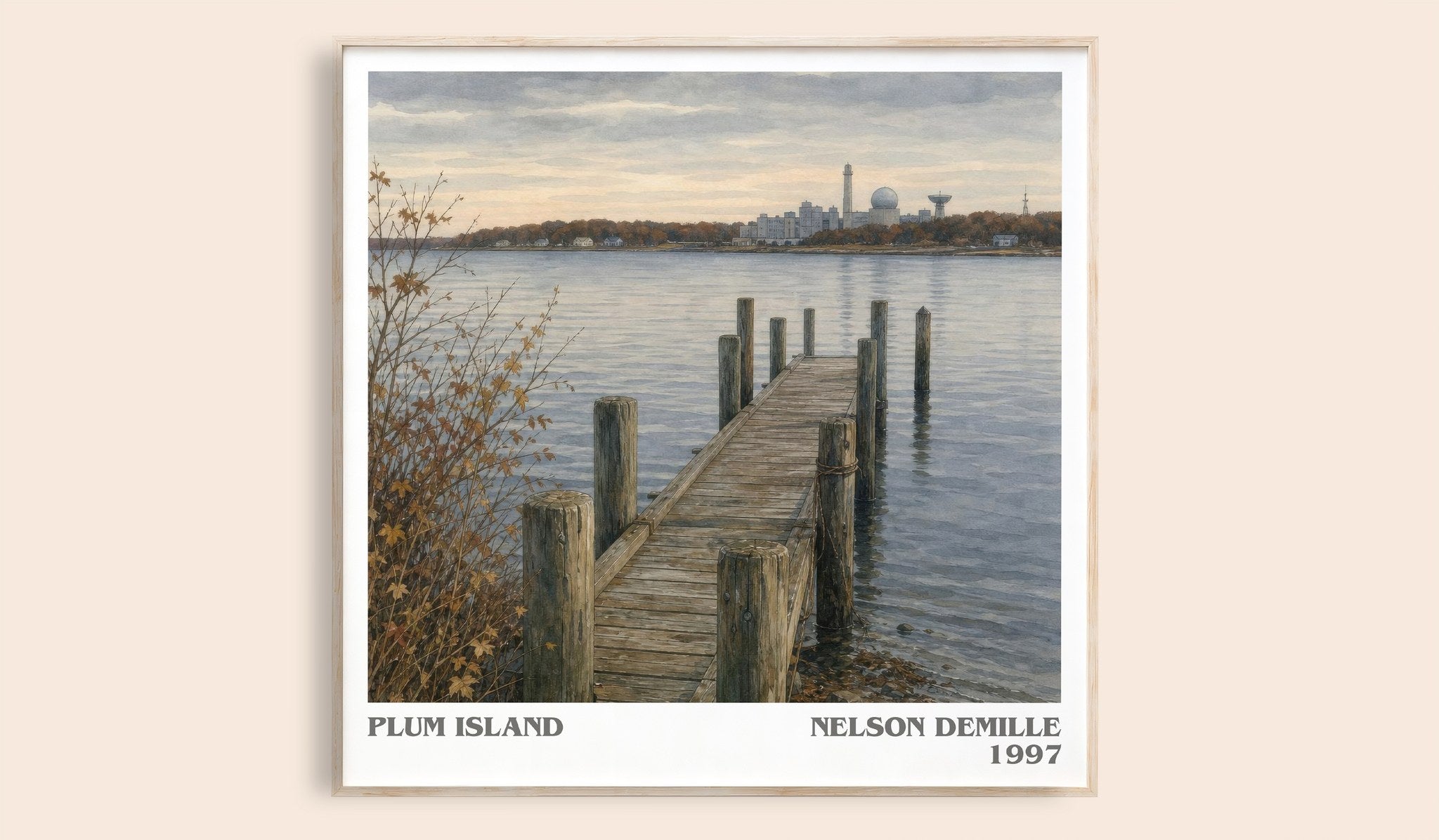 Plum Island Literary Art Print by Nelson DeMille