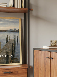 Plum Island book watercolour illustration paper finish options – matte satin gloss