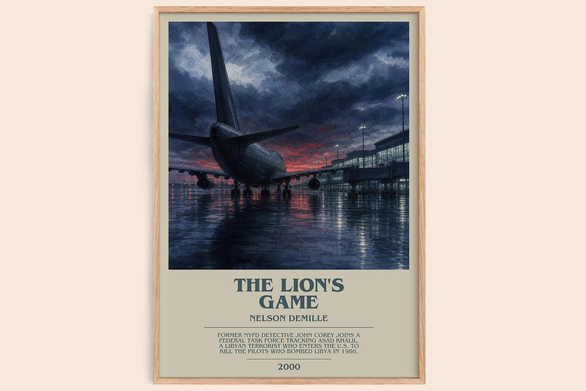 The Lion's Game Bookish Wall Art by Nelson DeMille