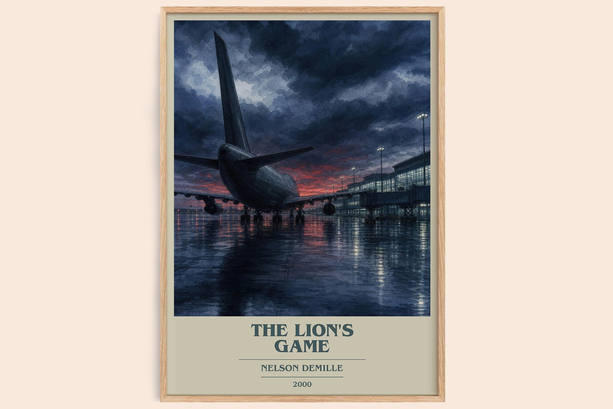 The Lion's Game Book Cover Poster by Nelson DeMille