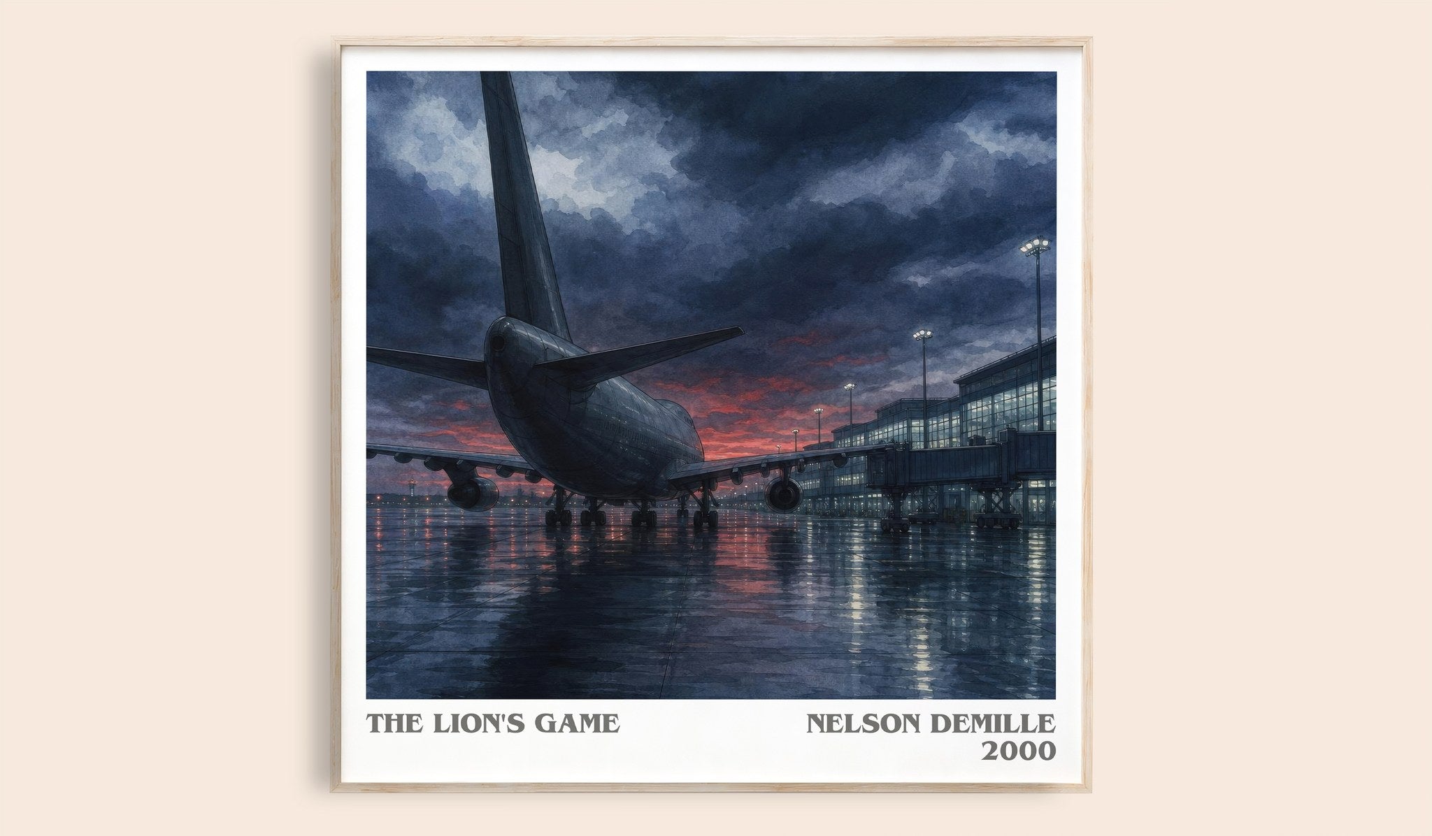 The Lion's Game Literary Art Print by Nelson DeMille