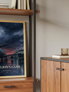 The Lion's Game book watercolour illustration paper finish options – matte satin gloss