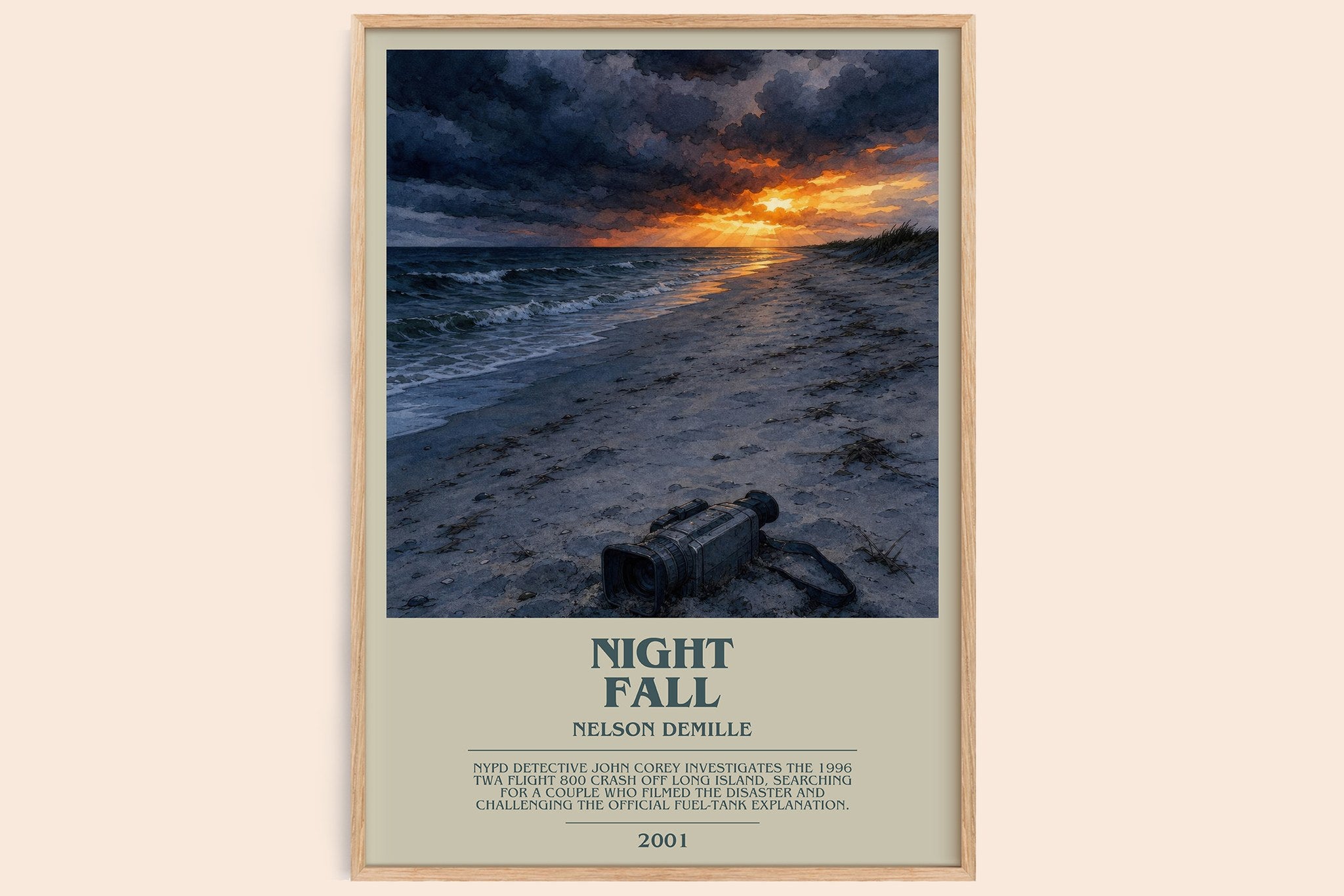 Night Fall Bookish Wall Art by Nelson DeMille