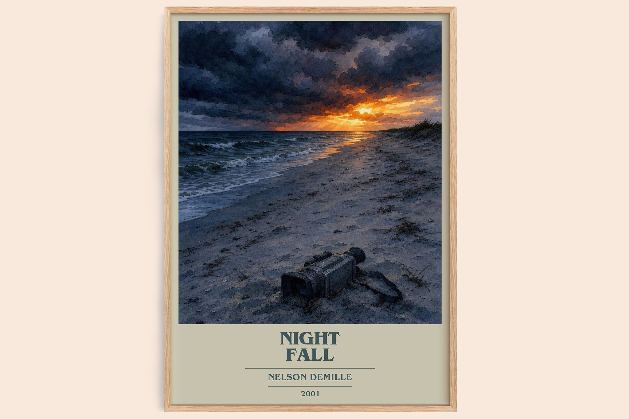 Night Fall Book Cover Poster by Nelson DeMille