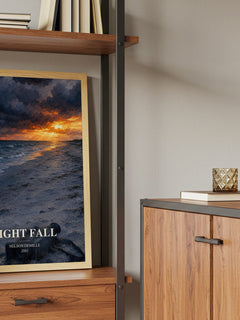 Night Fall book watercolour illustration paper finish options – matte satin gloss